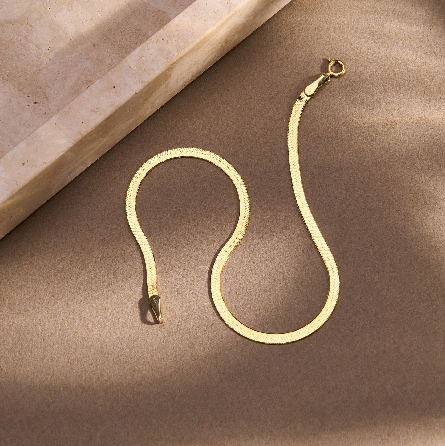 Herringbone Anklet | Snake Chain Anklet