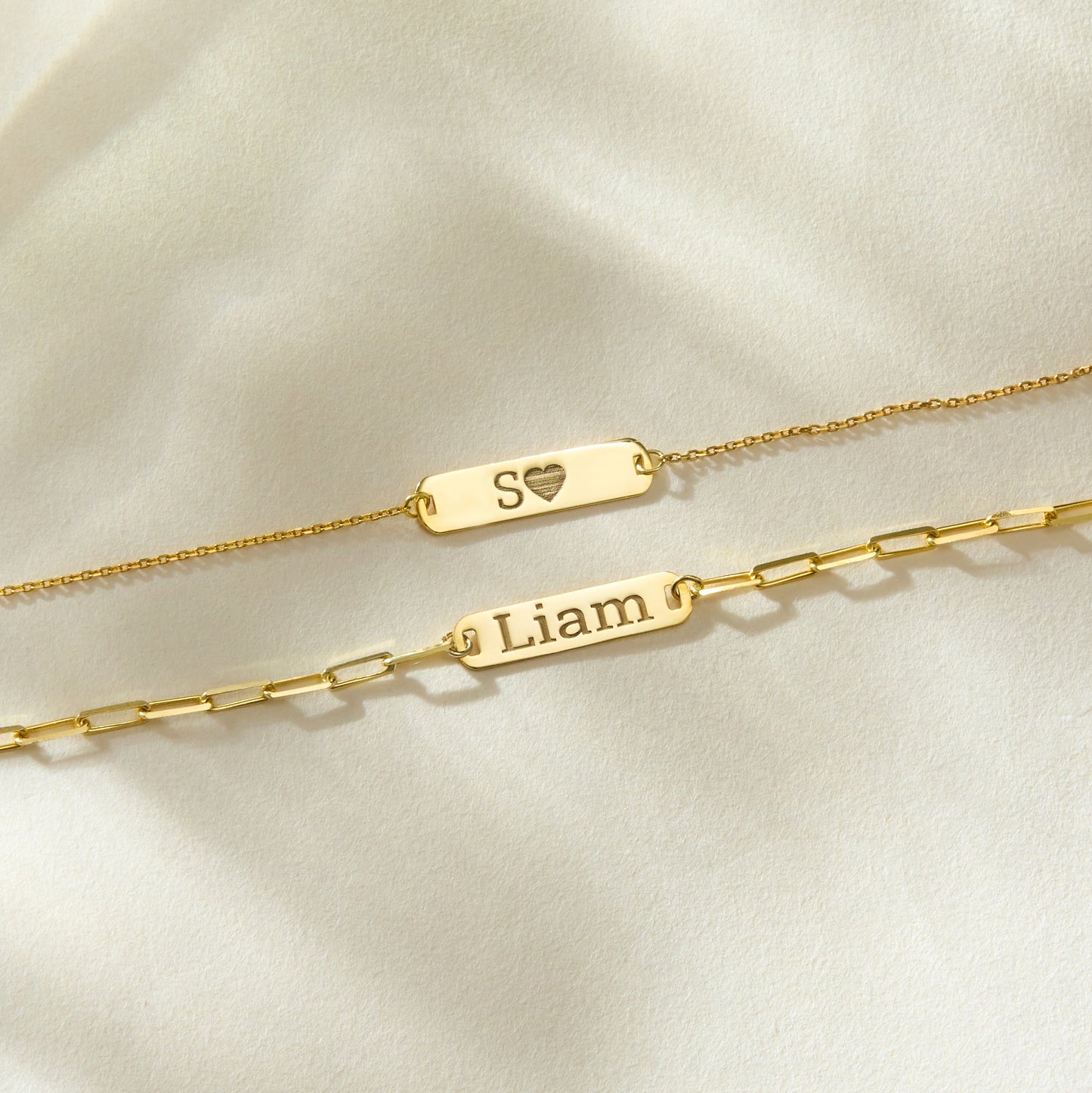 Couples Bracelet Set | Custom Bar Bracelet