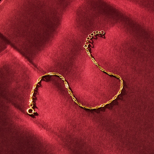 Dainty Chain Bracelet | Singapore Chain Bracelet
