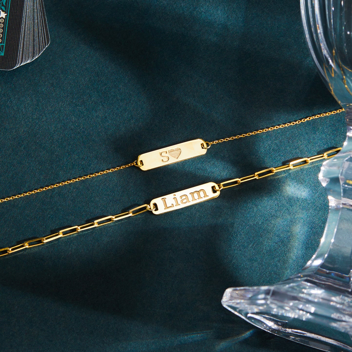 Couples Bracelet Set | Custom Bar Bracelet