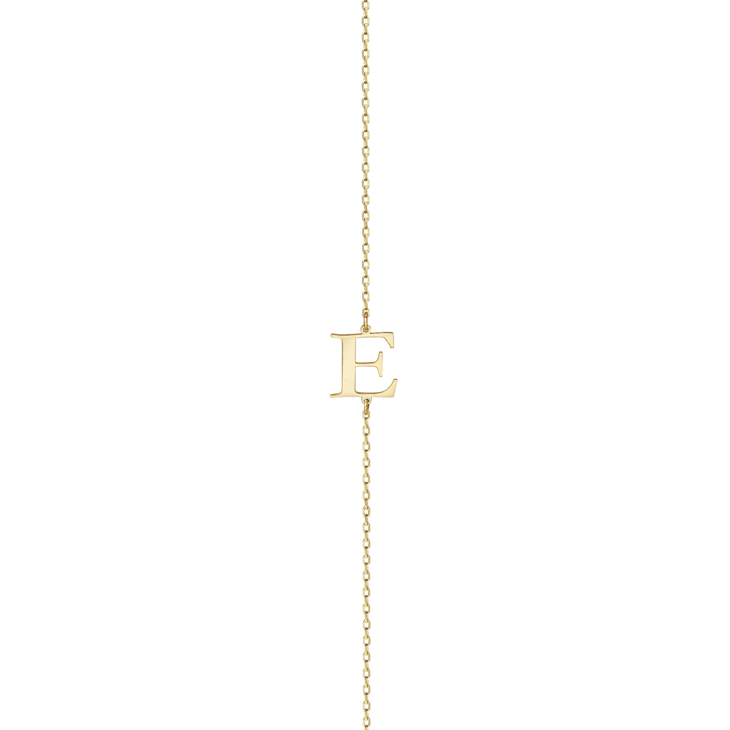Sideways Initial Necklace