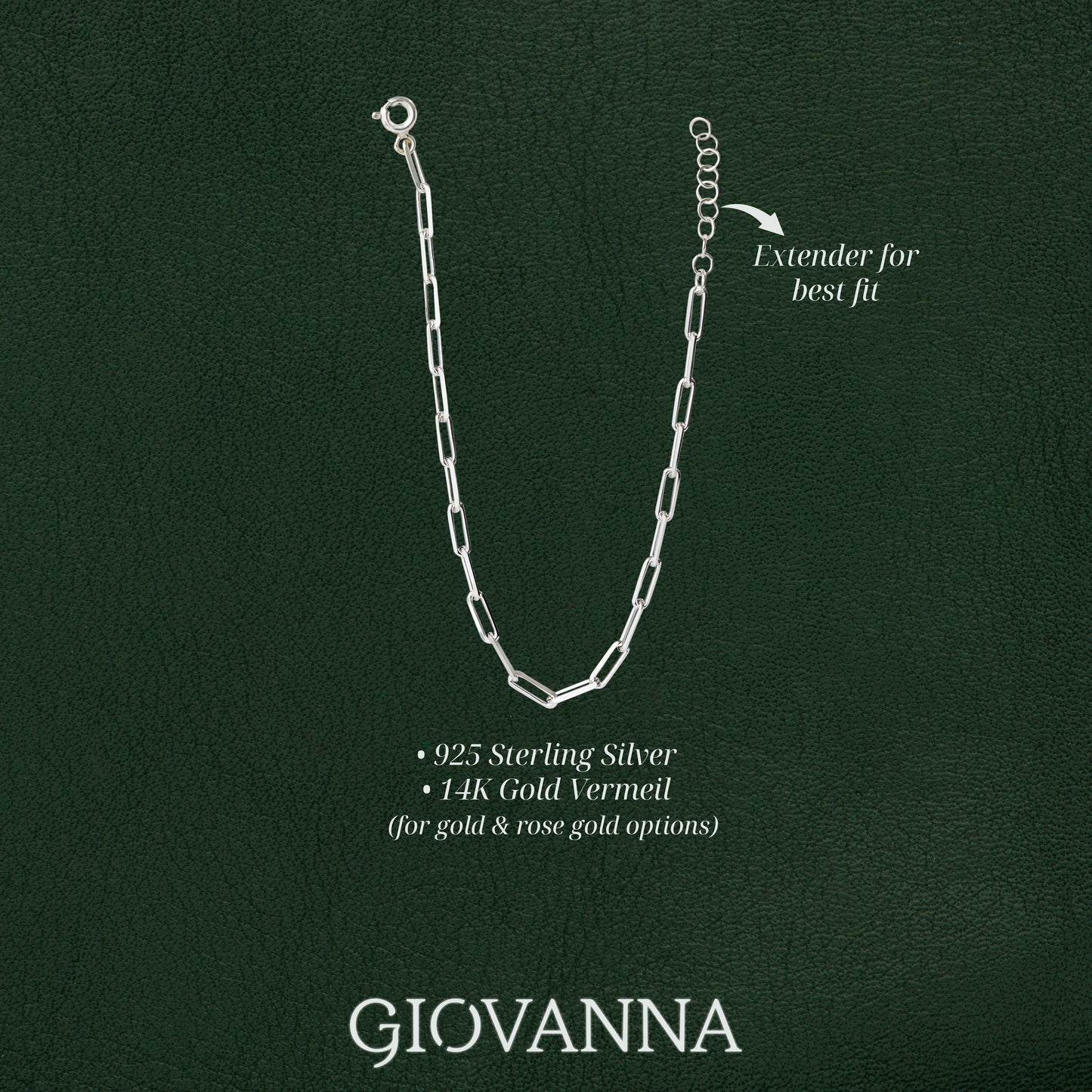 Paperclip Chain Anklet
