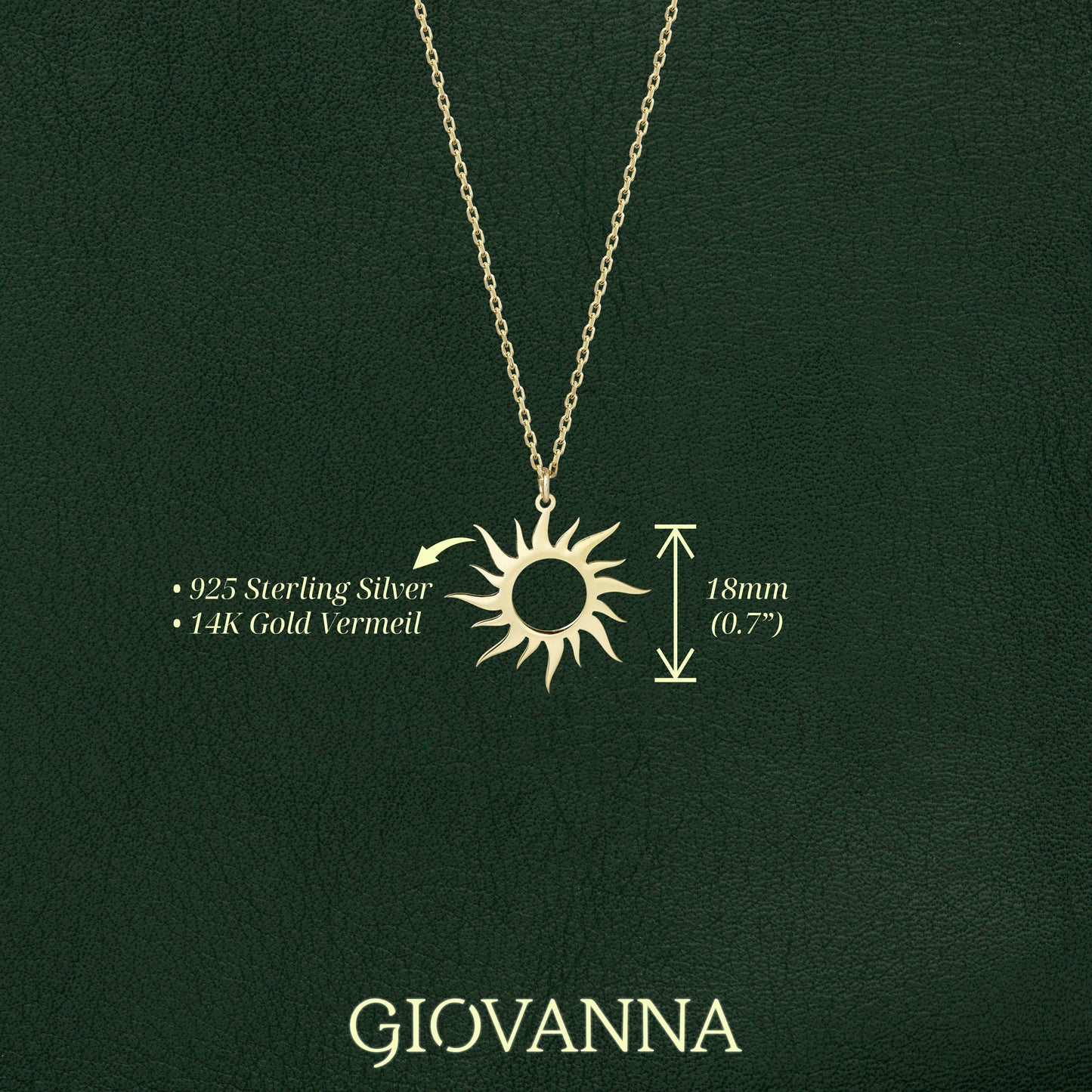 Dainty Sun Necklace