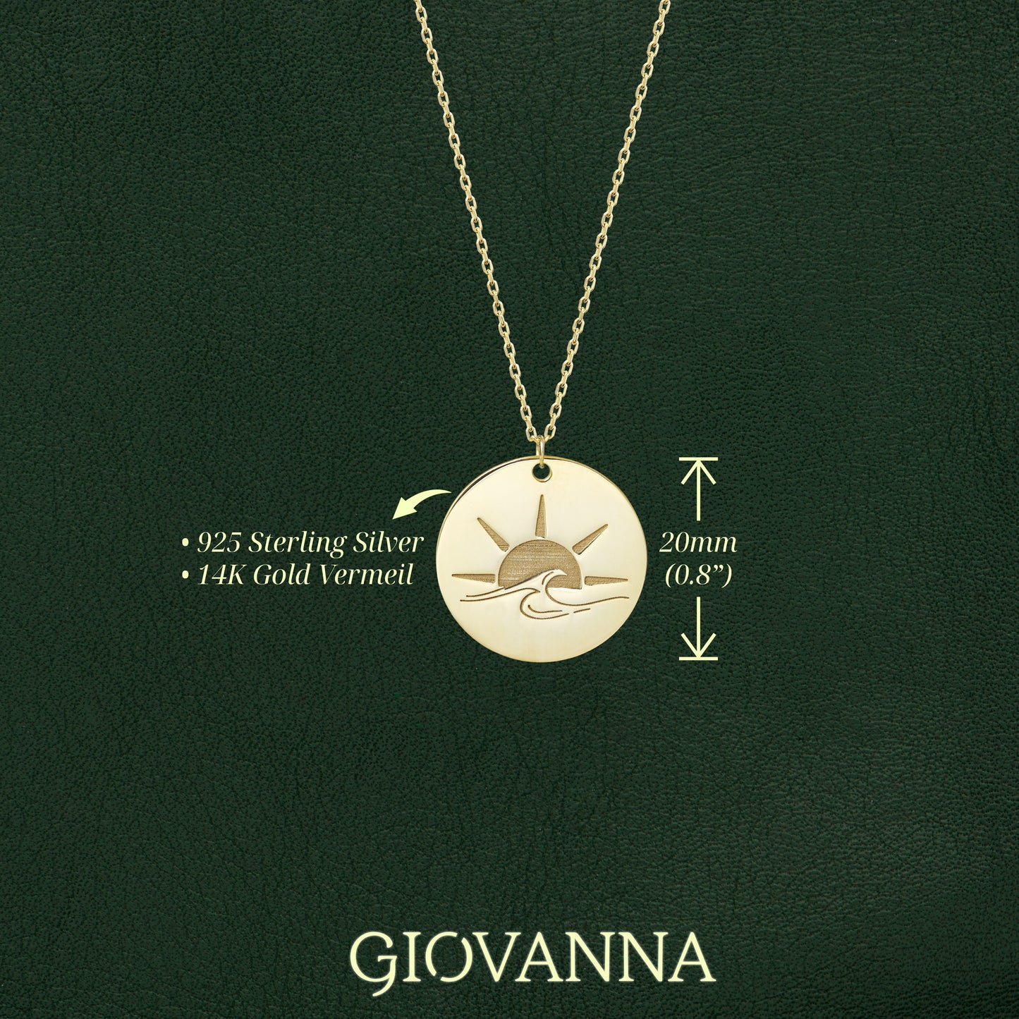 Sun & Wave Necklace