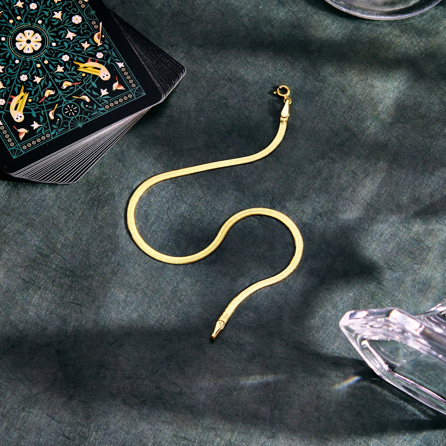 Herringbone Anklet | Snake Chain Anklet