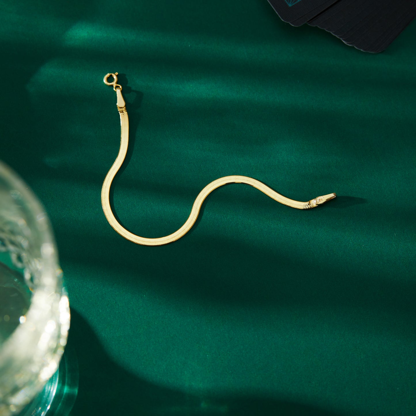 Herringbone Anklet | Snake Chain Anklet