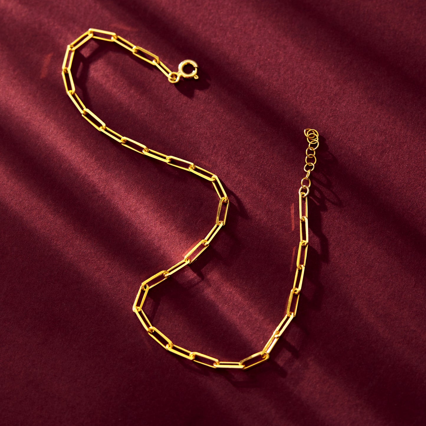 Paperclip Chain Anklet