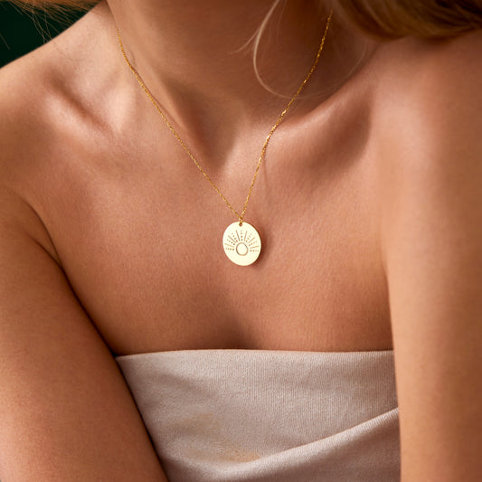 Minimalist Sun Necklace