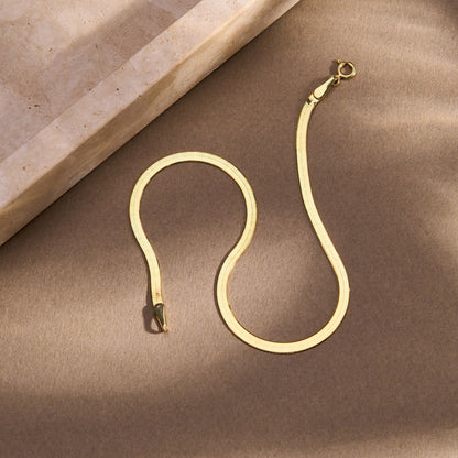 Herringbone Anklet | Snake Chain Anklet