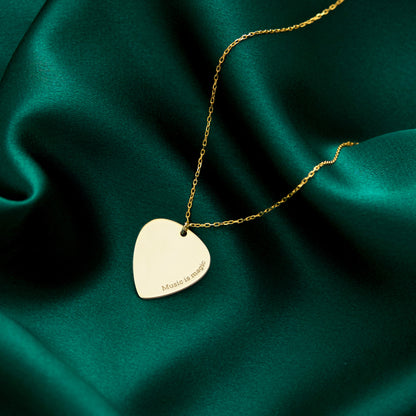 Personalized Guitar Pick Necklace