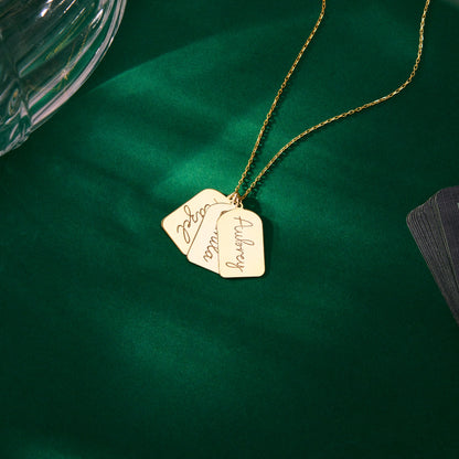 Custom Dog Tag Necklace | Engraved Disc Necklace