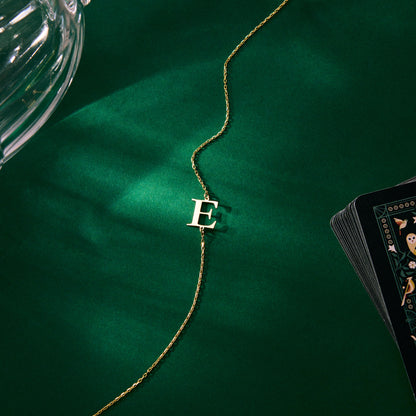 Sideways Initial Necklace