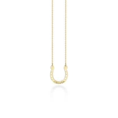 Custom Horseshoe Necklace w/Name