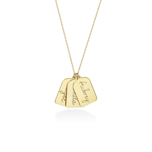 Custom Dog Tag Necklace | Engraved Disc Necklace