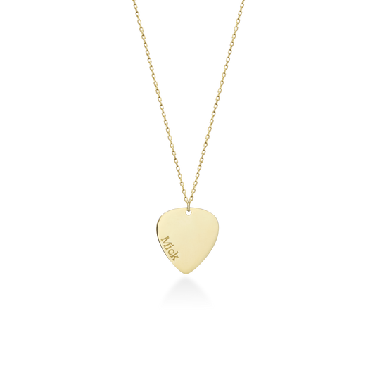 Personalized Guitar Pick Necklace