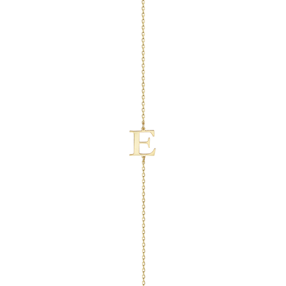 Sideways Initial Necklace
