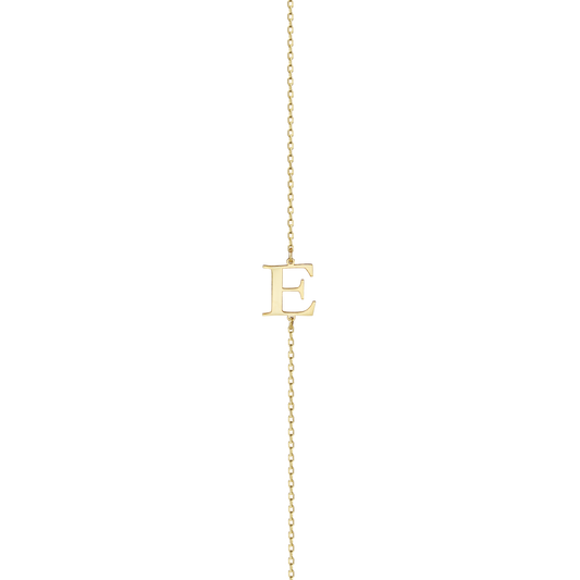 Sideways Initial Necklace