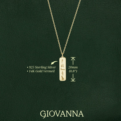 Custom Egyptian Cartouche Necklace