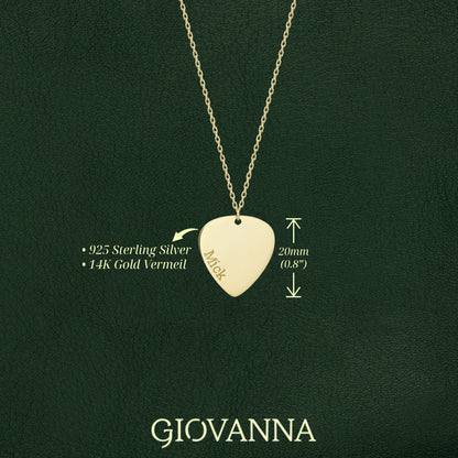 Custom Guitar Pick Necklace
