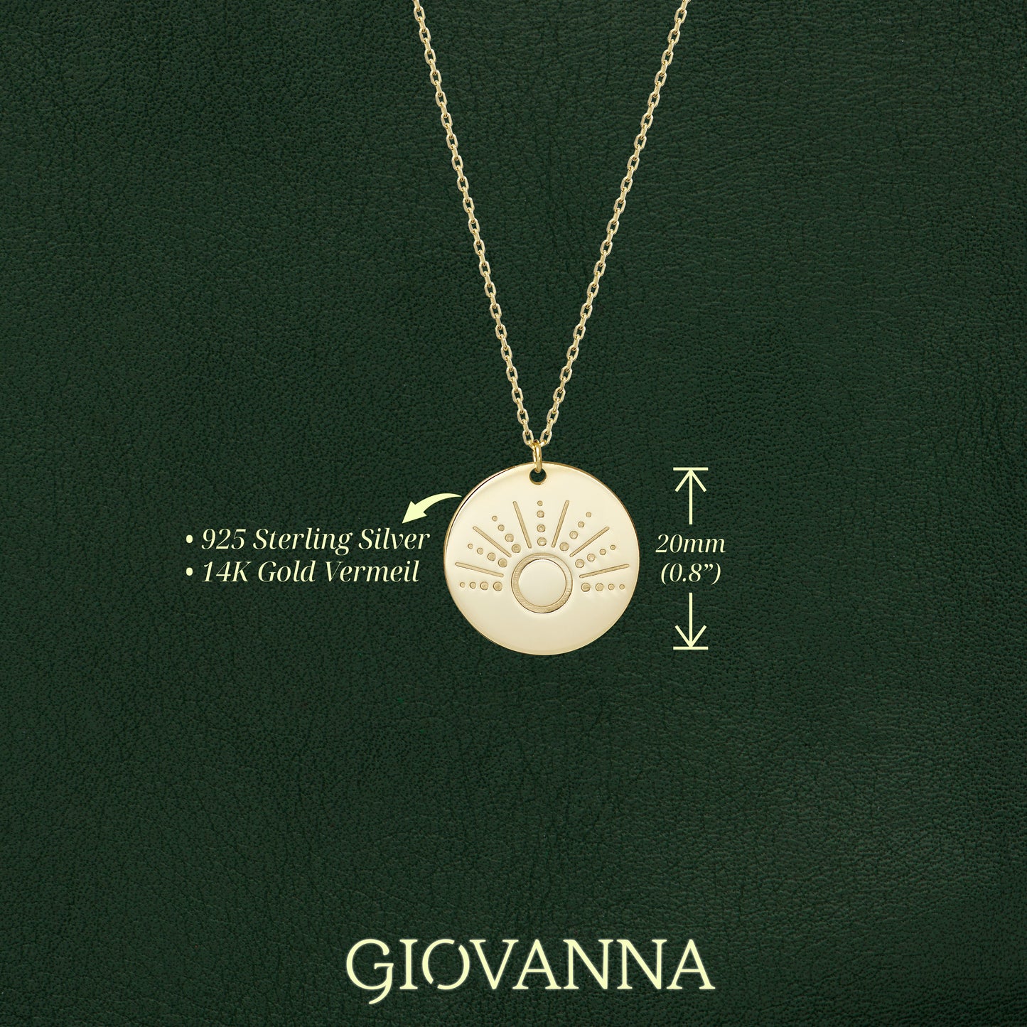 Minimalist Sun Necklace