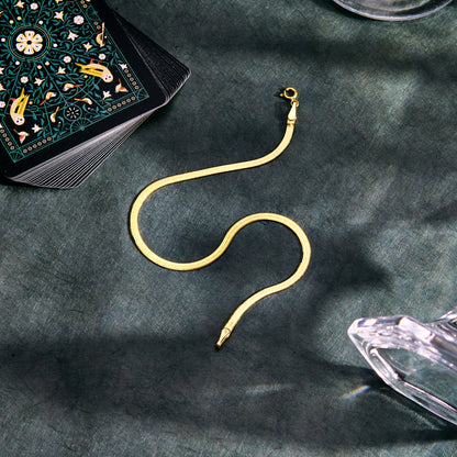 Herringbone Anklet | Snake Chain Anklet