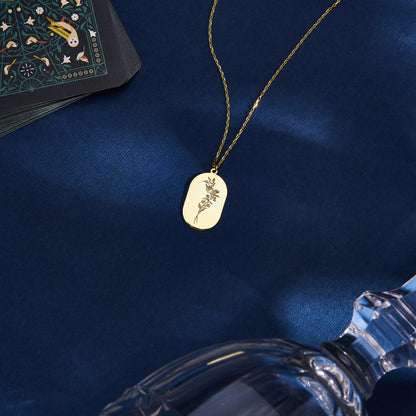 Custom Birth Flower Necklace