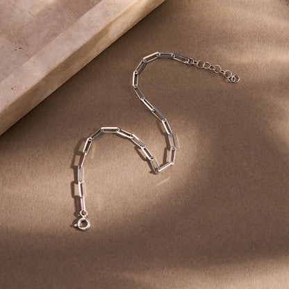 Paperclip Chain Anklet