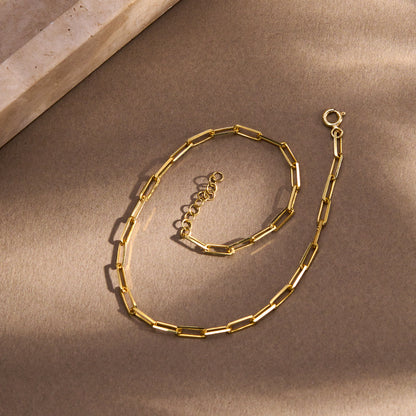 Paperclip Chain Anklet