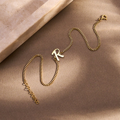 Custom Initial Anklet