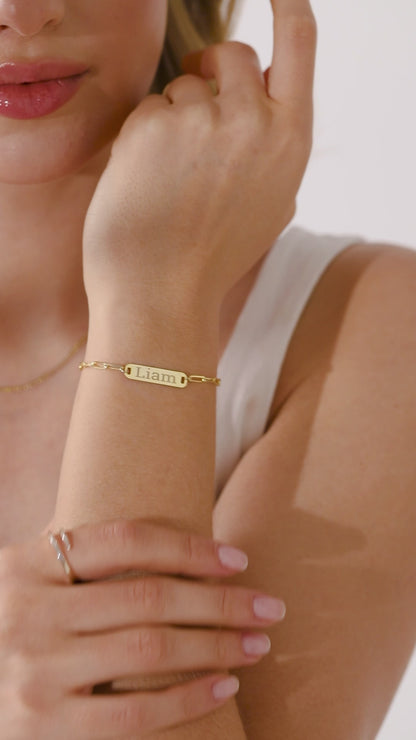 Couples Bracelet Set | Custom Bar Bracelet