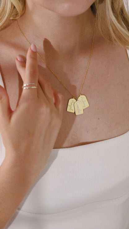 Custom Dog Tag Necklace | Engraved Disc Necklace