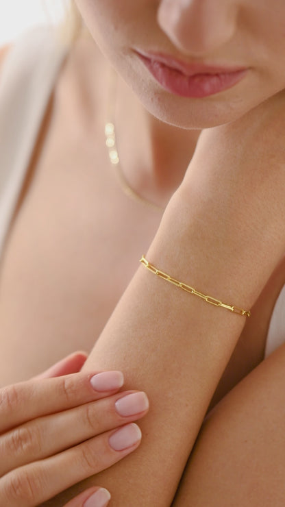 Paperclip Chain Bracelet