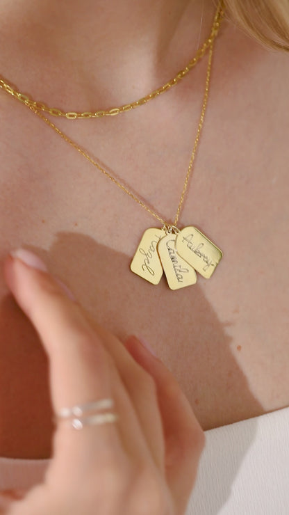 Custom Dog Tag Necklace | Engraved Disc Necklace