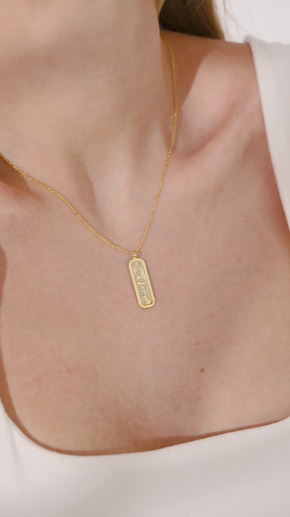 Custom Egyptian Cartouche Necklace